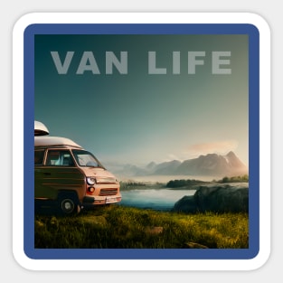 Van Life Camper RV Outdoors in Nature Sticker